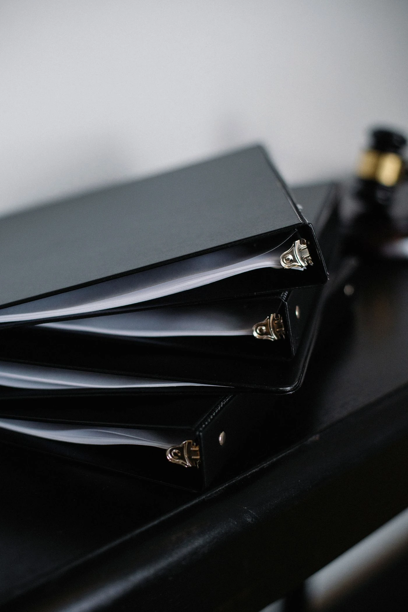 Folders and organized office records